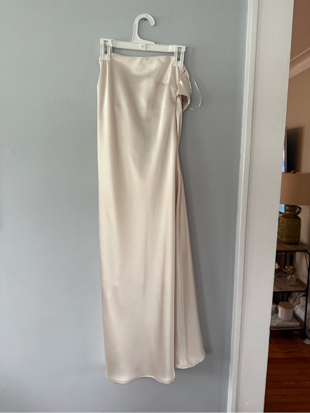 Hello Molly Strapless Champagne Dress